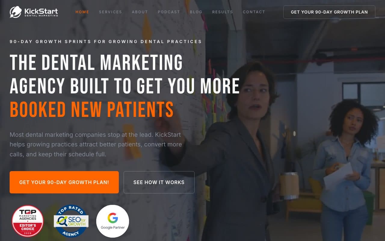 Kickstart Dental website